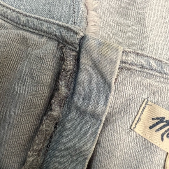 Madewell Split Back Denim Raw Hem Tank Top - Picture 5 of 5